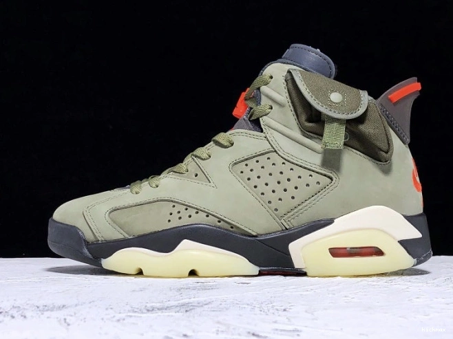 Cheap Jordan CN1084-200 6 Travis Scott Air x Olive Medium 0815